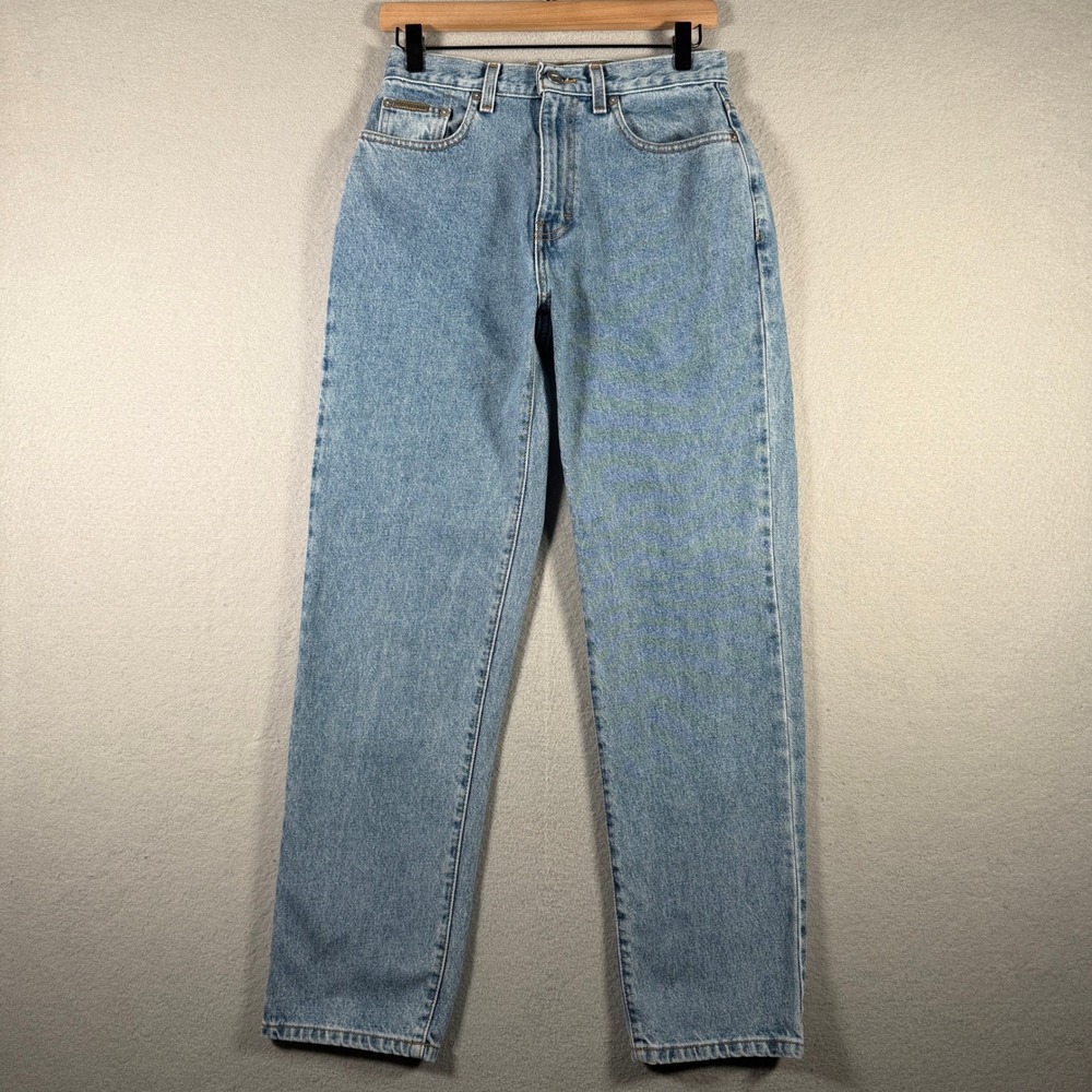Calvin Klein Jeans Womens 6 Easy Fit Doublestone Blue Straight Leg Jeans 2503023